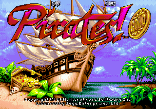 Заставка игры Pirates! Gold